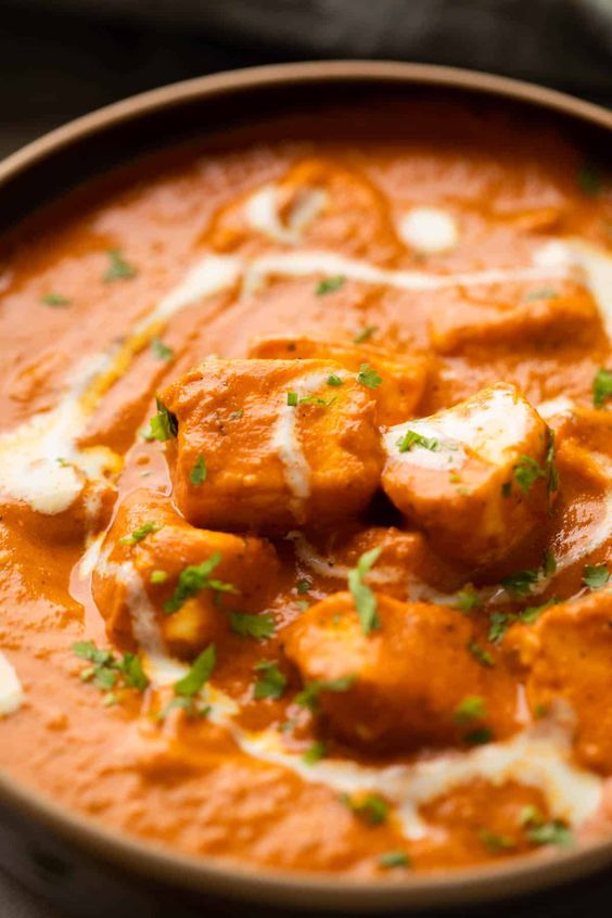 Paneer Makhani at  indian restaurant takeout